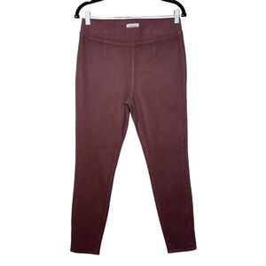Pistola High Rise Skinny Ankle Coated Black Cherry Pants, 30